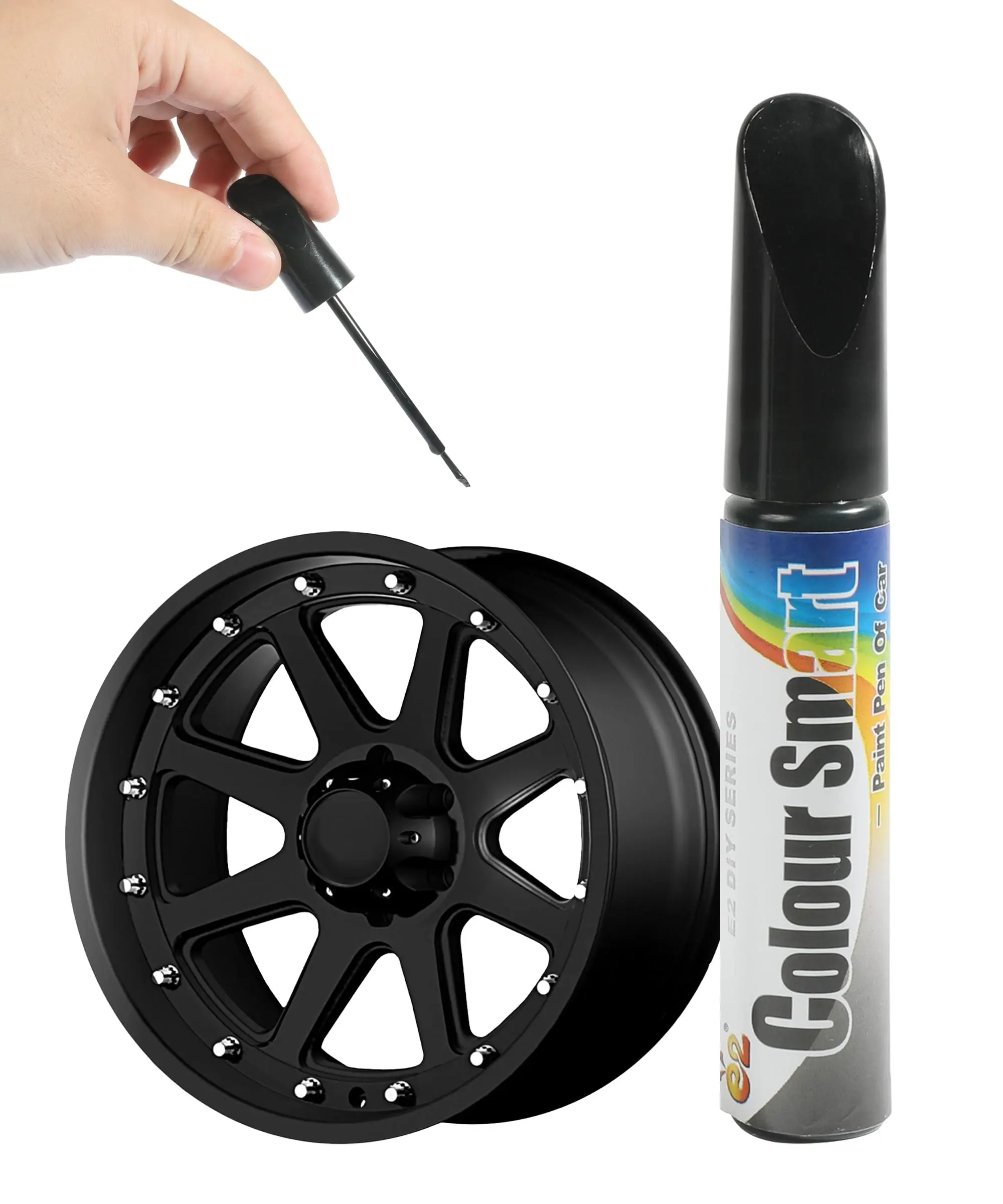 Wheel Rim Touch Up Paint Pen – Car Scratch Repair & Rim Chip Fix, Gloss Black, 1 Oz Wheel Rim Touch Up Paint Pen – Car Scratch Repair & Rim Chip Fix, Gloss Black, 1 Oz