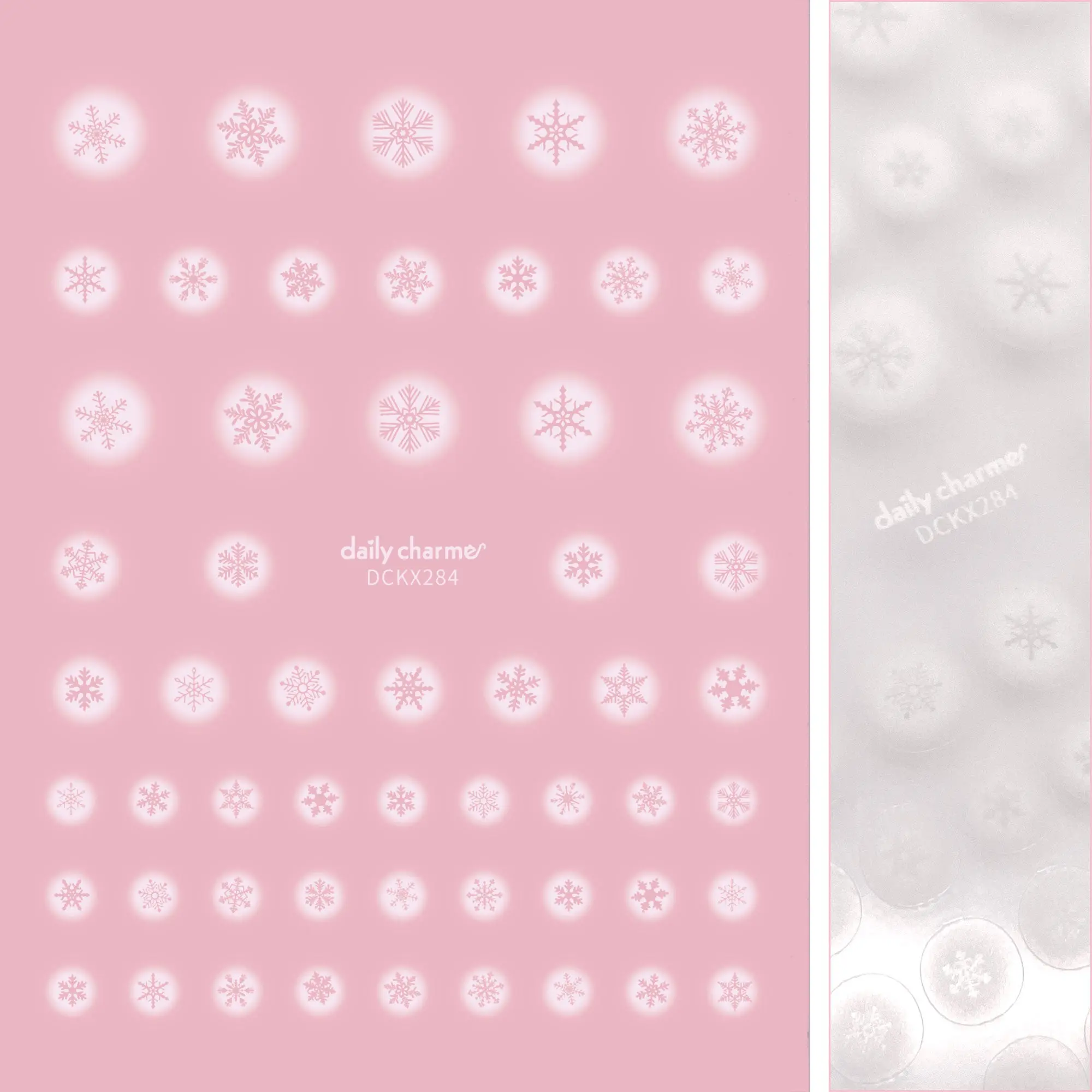 Holiday Snowflake Nail Art Sticker  / Airbrush Snow