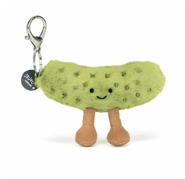 Pickle Jellycat Keychain Soft Mini Plush Bag Charm Collection, Adorable Plush Keychain, Cute Soft Sun Bag Accessory, Adorable Cloud Gift for Her, Bag Charm