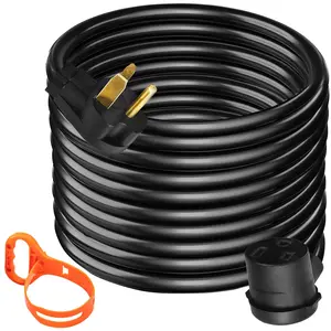 Welder Extension Cord 40 Amp, 50 ft, 250V Heavy Duty Welding Power Cable with NEMA 6-50 Plug, 8-Gauge 3-Prong Lead for MIG, TIG, Plasma Cutter, Lincoln, Miller Compatible, UL Listed