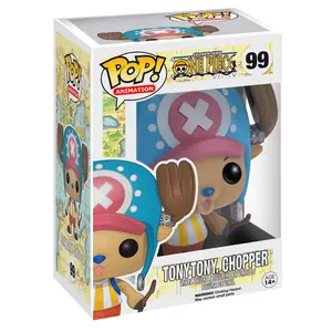 Funko Pop! One Piece - Chopper (Flocked) #99 Exclusive (Sticker may vary) Collectible Pop Vinyl Figure
