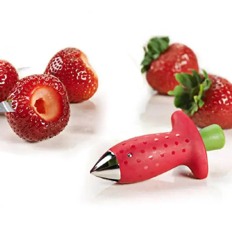 Lightweight Strawberry Huller, Portable Stainless Mini Multifunctional Fruit Corer, Kitchen Gadgets Supplies, Food Utensils, Fruit Knives, Vegetable F