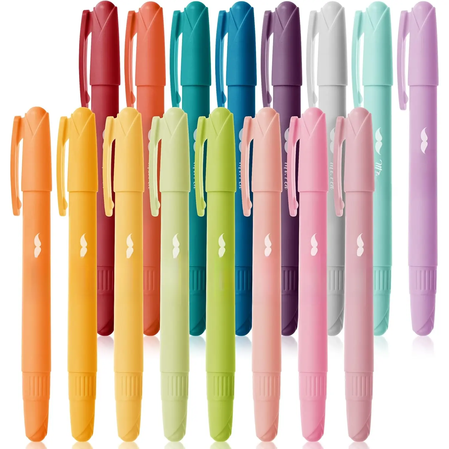 16-Pack Assorted Colors Gel Highlighters, No-Bleed Office Stationery Writing Tool for Office & Academic Use, Ideal for Study & Bible Study, Study Tool, Bible Study Tools