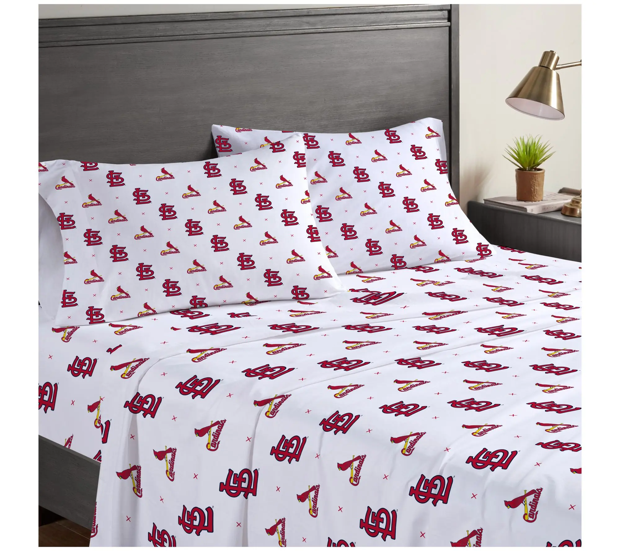 Pegasus Sports MLB Small X Queen Sheet Set