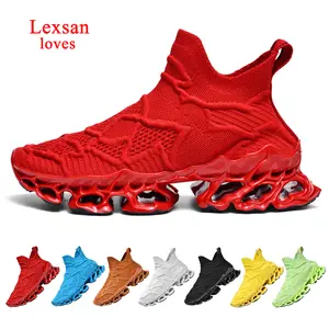 men's Slip on Walking Running Shoes Blade Tennis Casual Fashion Sneakers Comfort Non Slip Work Sport Athletic Trainer