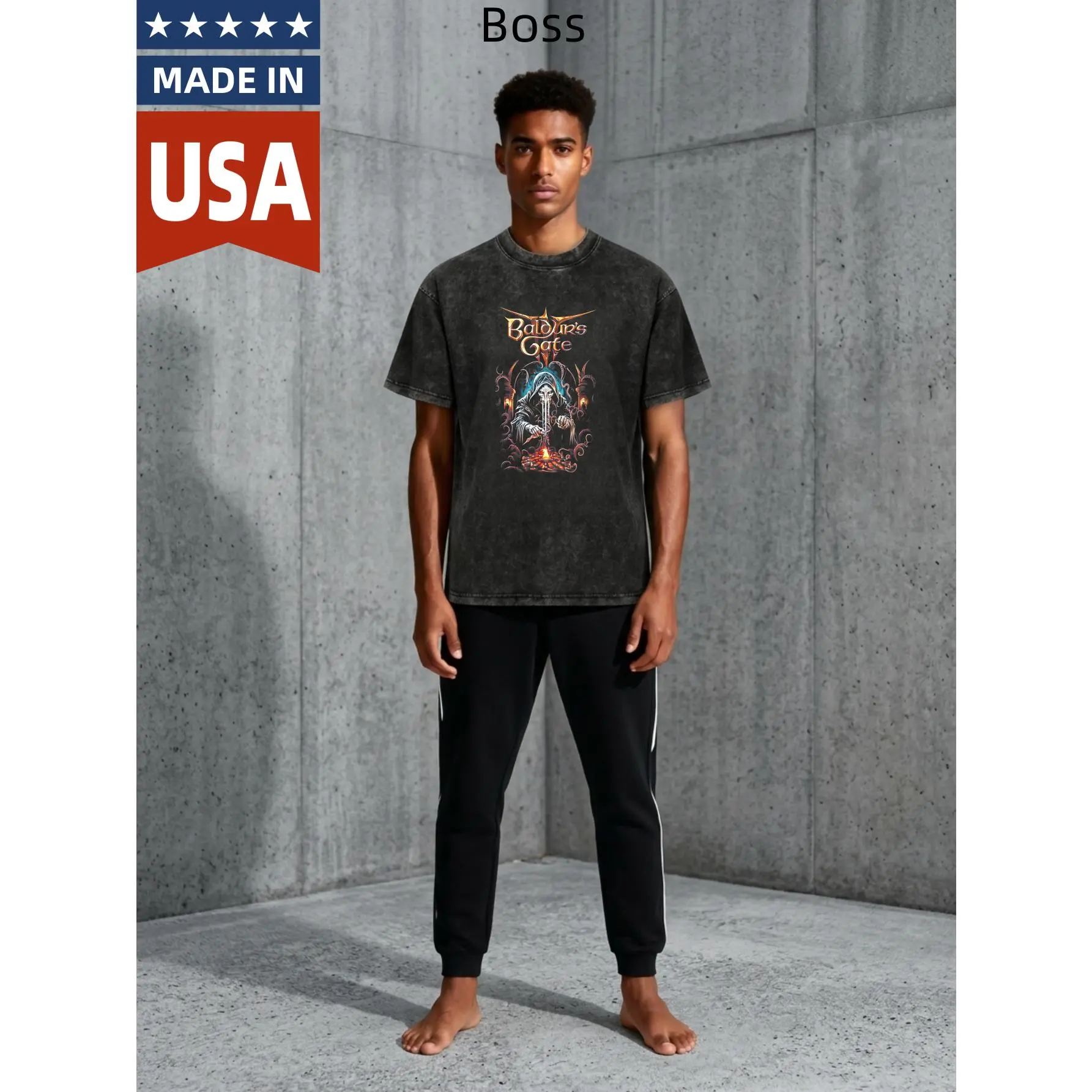 Comfort Colors Baldur's Gate 3 Casual Cotton Fabric Fashion Menswear T-Shirt, Ideal Gift for Men