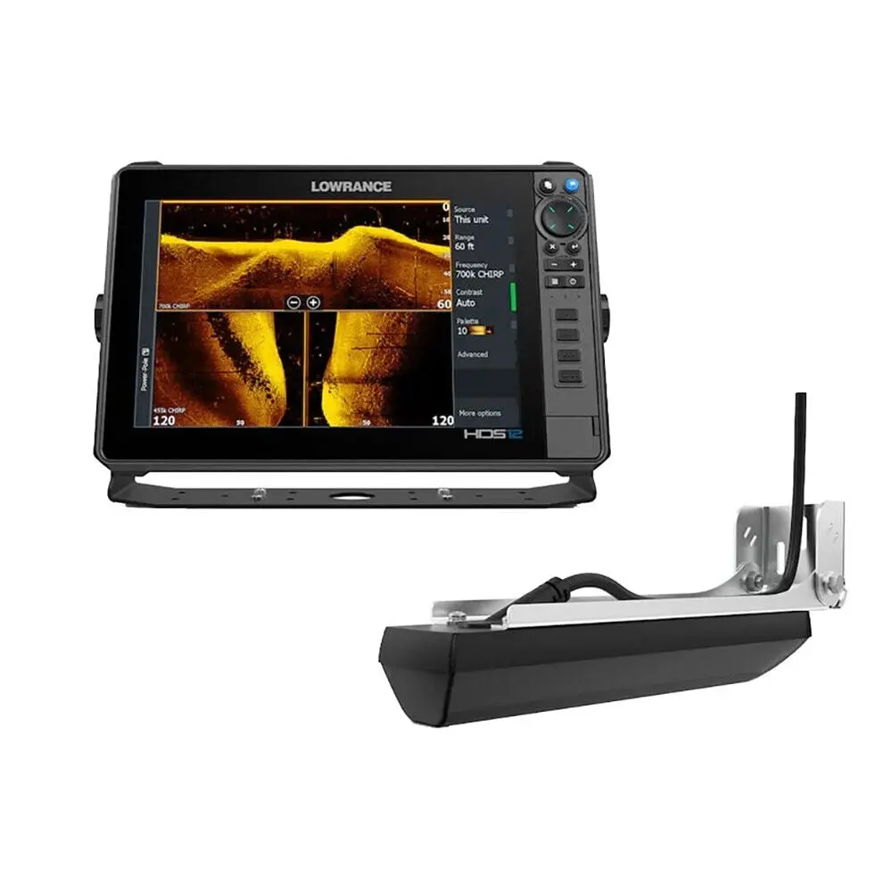 Lowrance HDS PRO 12 Fish & Depth Finder, 12-inch SolarMAX HD Touchscreen with C-MAP Discover Charts, ActiveTarget 2 Live Sonar Ready & Active Imaging HD, Fish Detection Fish & Depth Finders
