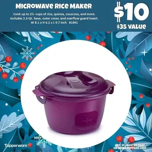 Tupperware rice maker