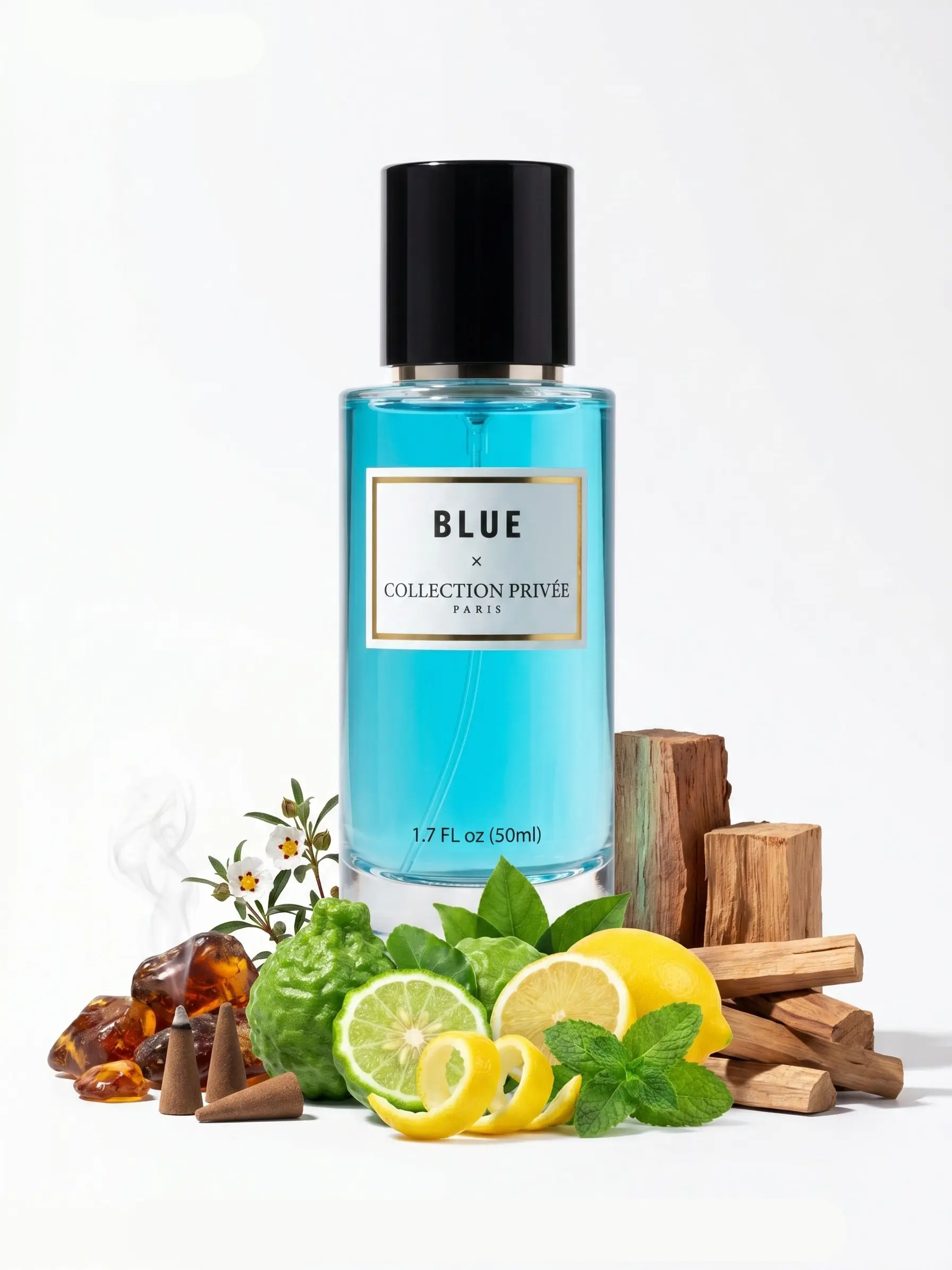 CHARM STAR Men's Long-Lasting Fresh Woody Eau de Parfum (EDP) - 12% Concentrate, 50ml (1.7oz), Crisp Grapefruit, Lemon, Ginger, Sandalwood, Cedar, Minty Fresh Start, White Musk Finish, Adult Signature Fragrance, Adults