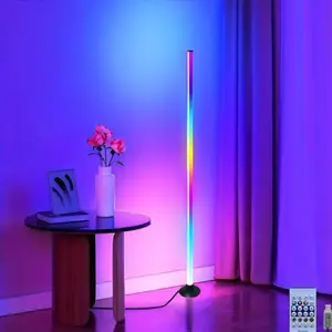 Rgbw Color Changing LED Floor Lamp, Music Sync, Timer Setting, USB Powered, APP + Remote Control, Living Room/lounge/game Room Light, Led Mood Light, Adjustable RGB Lighting