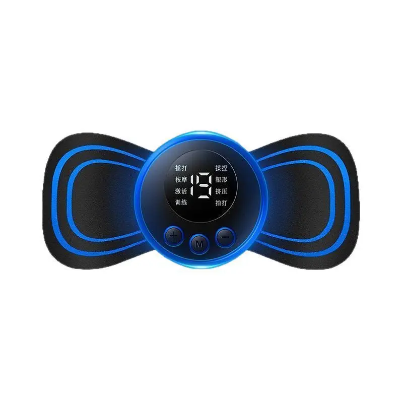 Mini Massage Stickers Cervical Spine Massager Shoulder and Neck Massager EMS Portable Rechargeable Pulse Intelligent Massage Stickers