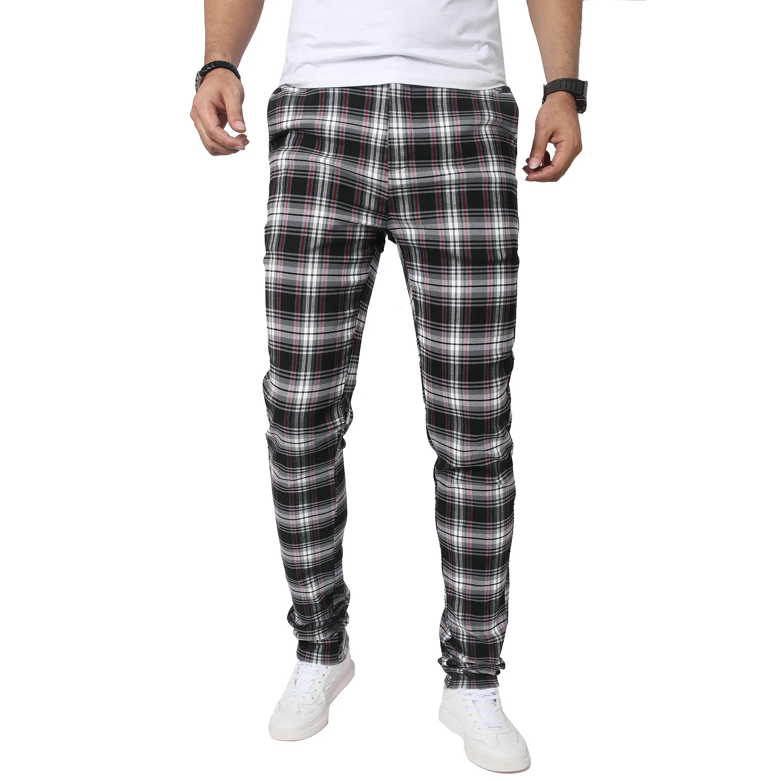 JUNBAOSS Men's Dress Pants,Unisex Slim Fit Checked Design in Stretch Cotton, Stylish Personalized Casual & Comfy with Flex Waist 2026 fashion, Menswear, Casual Comfy Trouser, Matching, Hipster, Classic, Casual Textured Trousers