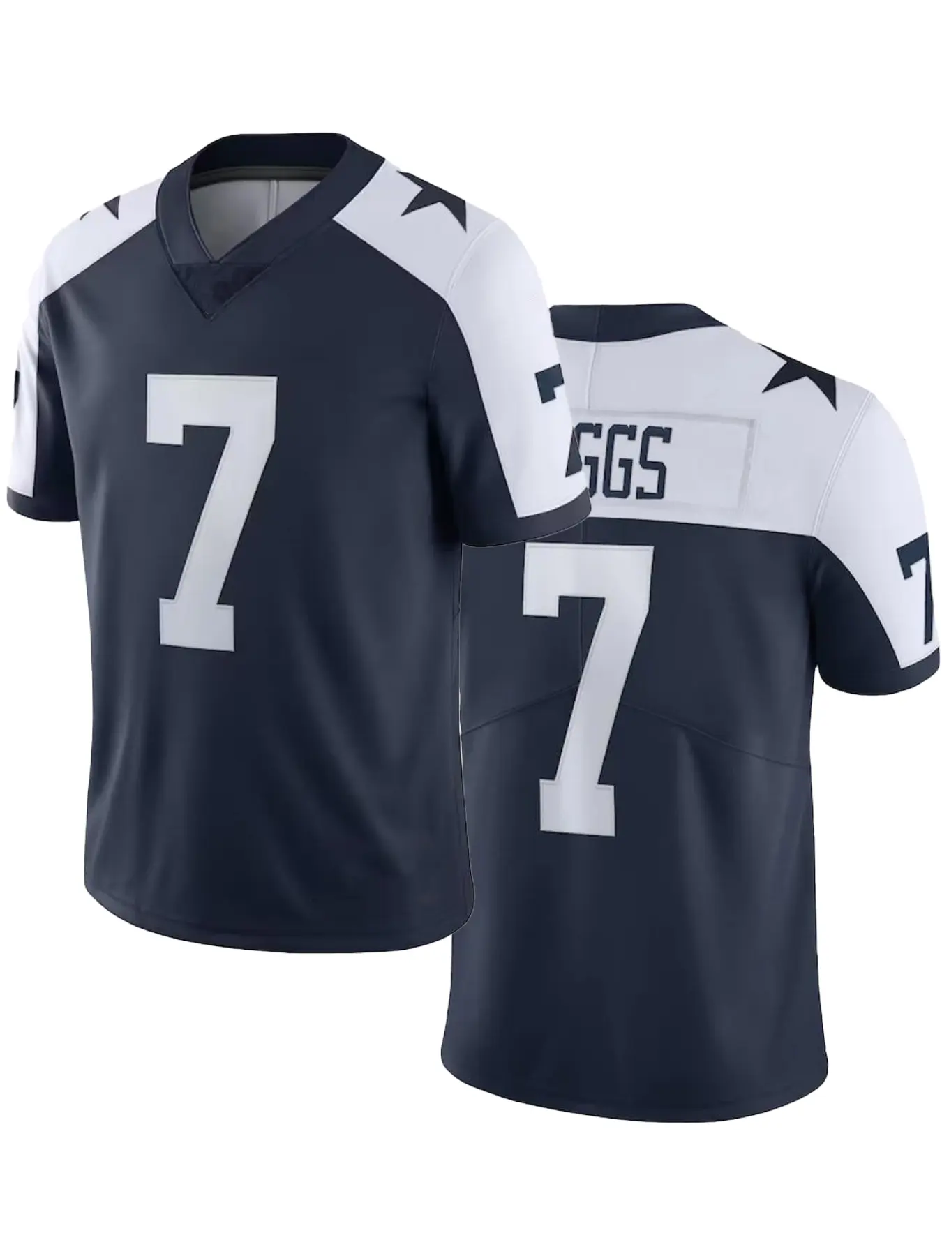 Dallas Gratitude Navy Blue # 88 # 4 # 7 # 11 # 26 Embroidered American Football Retro LAMB Prescott jersey, Short Sleeve Sportswear Suitable for Daily Leisure, Competition Training, Street Trends, Casual Sports Jersey