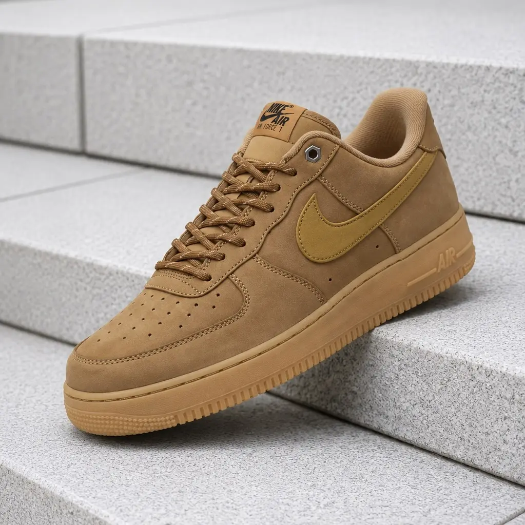 Nike Air Force 1 Low Flax Brown CJ9179-200 Men's Fashion Sneaker New Nike Air Force 1 Low Flax Brown CJ9179-200 Men's Fashion Sneaker New