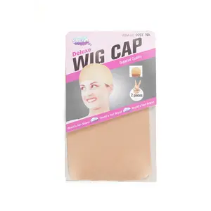 1 pack Wig Cap 2 Pieces Hairnet Hair Mesh Wig Weaving Cap Stretchable Elastic Hair Net