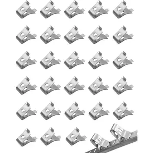 Shelf Clips 28 count Adjustable Shelf Brackets Heavy Duty Wire Rack Lock Clips for Kitchen Cabinet, Bookcase Shelf Sets Spacing Adjustment -