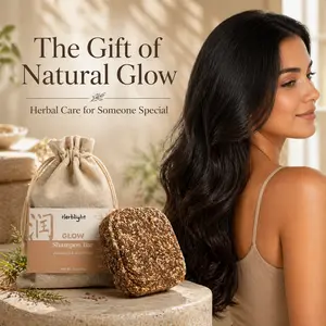 Hemp & Cedarwood Harmony Shampoo Bar - Jojoba Oil Moisture & Soapberry Cleanse - Refreshing Herbal Experience for Him & Her