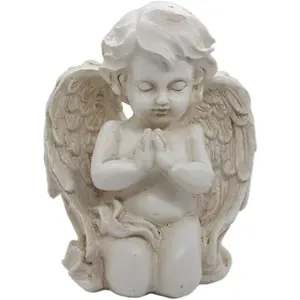 Kneeling Praying Cherub Statue Indoor Outdoor  Garden Decoration  Angel Statue Memorial Sculpture