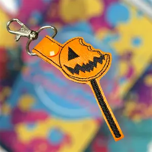 Sam Lollipop Inspired Embroidered Key Fob
