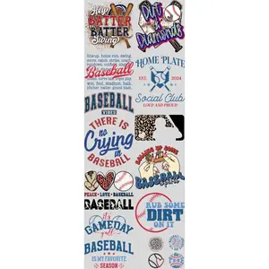 Hey Batter Batter Swing DTF Transfers Gang Sheet 22” wide x 60” long DIY Direct to Film T Shirt Transfers