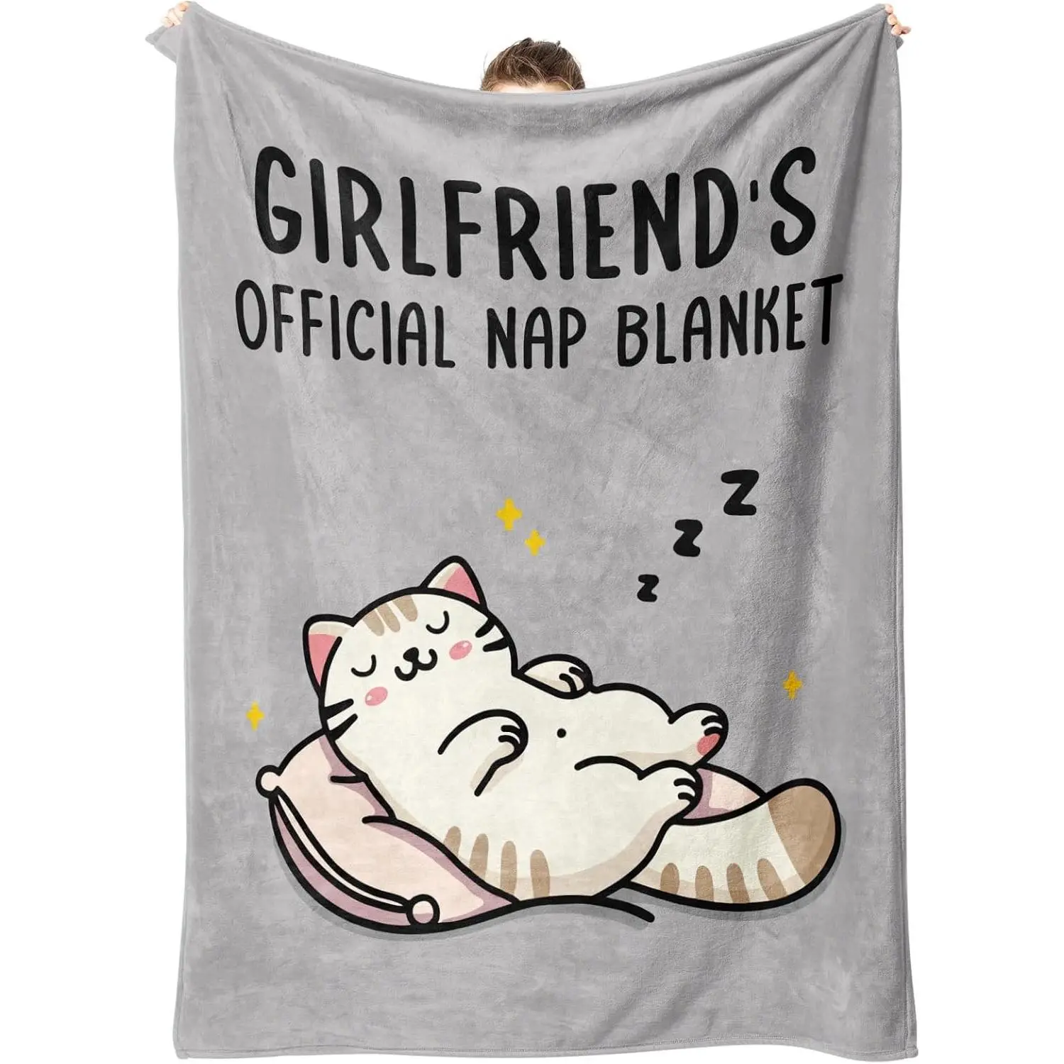 Soft Flannel Romantic Girlfriend Gift Blanket - Valentine's Day Romance Gift, Wrinkle-Resistant Fluffy Blanket for Her, Ideal for Cozy Setup Sofa Napping & Home Decor, Multi-Size