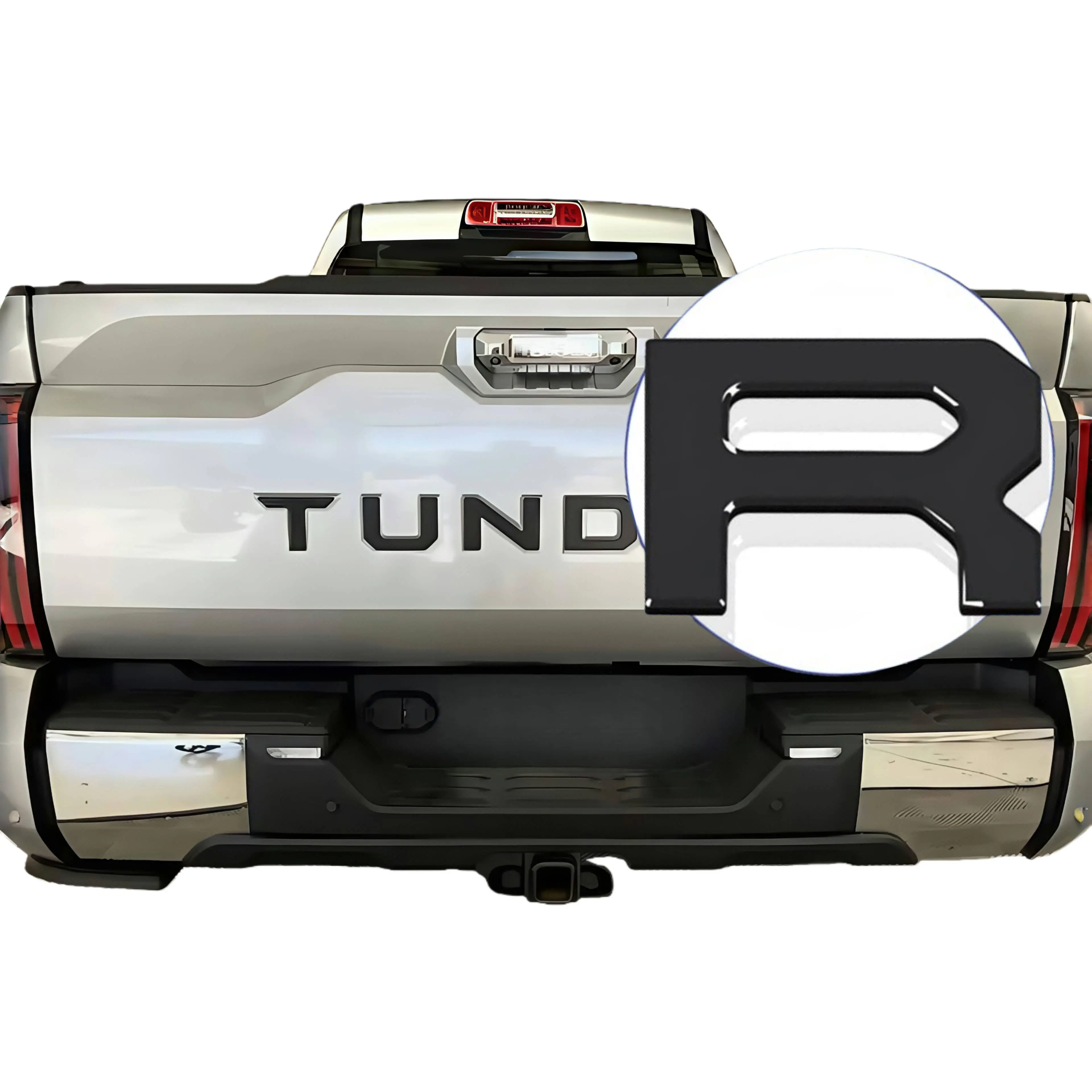 Gloss Black 3D Tailgate Letter Insert Accessories for 2022-2025 Tundra, ABS Plastic OEM Fit, 3M Self-Adhesive Backing, High-Gloss Bold Look, Weather-Resistant Long-Lasting, Peel-Off Easy DIY Install Car Exterior Stickers