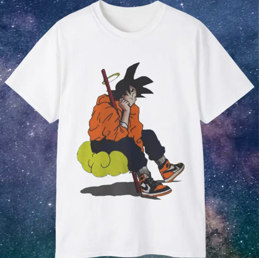Rare Dragon Ball Goku T-Shirt Cotton Shortsleeve Oversized