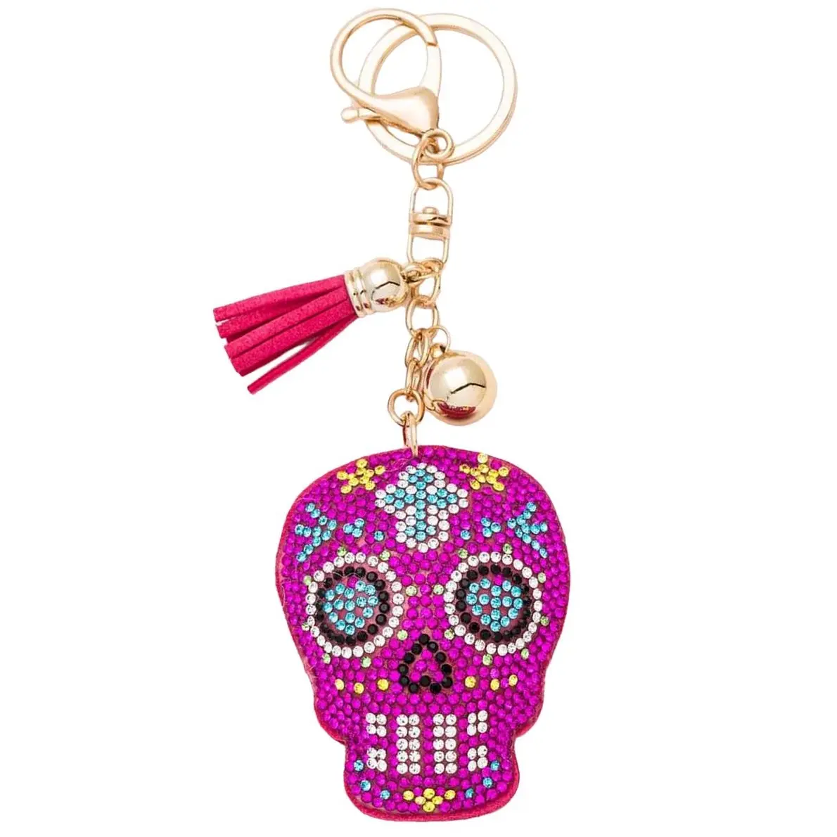 Pink Sugar Skull, Gold Hardware