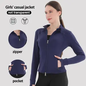 Upgraded Multi-Functional Sports Jacket Dual-Zipper Design Breathable Quick-Drying Anti-Wrinkle Versatile for Daily Wear Energetic Companion Outdoors New Spring Thin Fleece Jacket