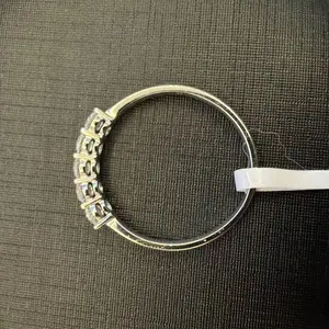 0.5ct Lab Grown 18K White Gold 5-Stone Eternity Band BZB-RWT010001-10