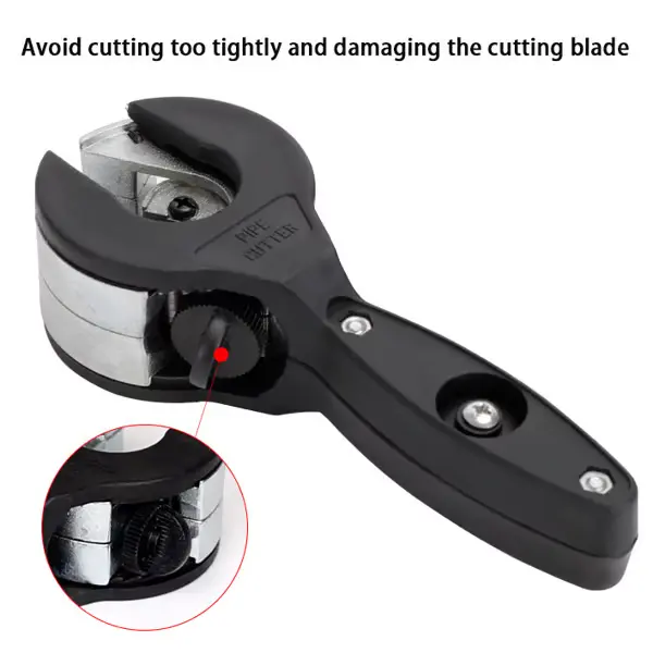 GJANSH Ratcheting Tubing Cutter, Copper Pipe Cutter, Tubing Cutter 1/4" To 7/8", 2 in 1 Close Quarters Tube Compact Cutter, Ratcheting Pvc Cutter for Cutting Pvc, Ppr, And Plastic Hoses (Black),TikTokShopBlackFriday