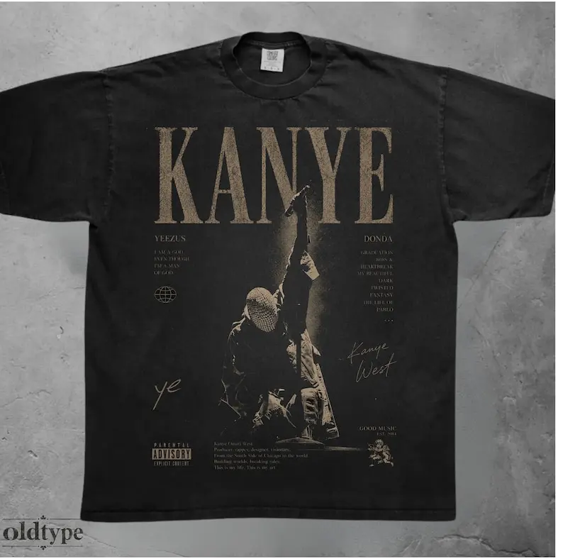 Comfort Colors Kanye Poster Photo T-shirt Vintage Concert Graphic Tee