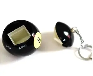 2pcs Billard 8 Ball Keyring Keychain Organizer Box