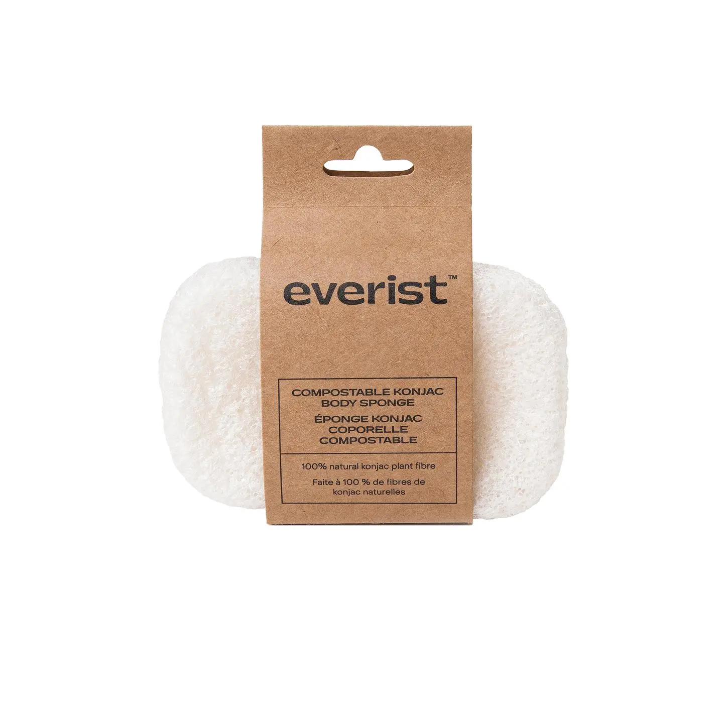 Everist The Compostable Konjac Body Sponge