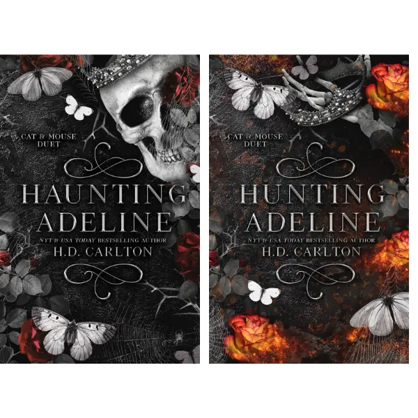 H.D. Carlton 2-Book Binge Set - Hunting Adeline & Haunting Adeline, Intriguing Mystery Trade Paperbacks