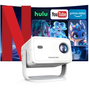 Auto Focus L018 Projector 650ANSI WiFi6 Built-in HiFi Speaker Fully Auto Keystone Correction Android 14 Allwinner H726 Native 1080P BT5.2 360°Rotatable Portable Smart Home Theater