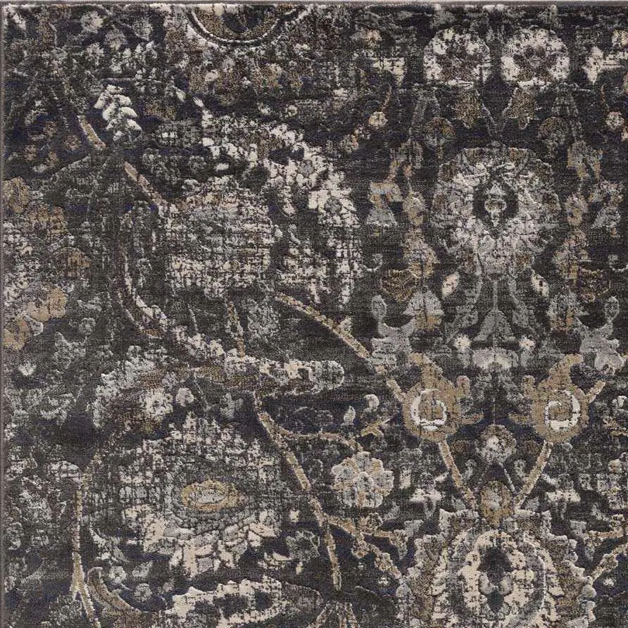 Georgiana Charcoal Home Decorative Rug, Stylish Indoor Area Rug for Living Room Bedroom, Indoor Area Rugs