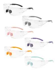 【2pay】Safety Eyewear Fashion Flat Glasses, Clear Lenses, Scratch-Resistant Protection, Ideal for Men & Women, Daily Use & Outdoor Activities, Safety Glasses Goggles