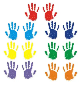 FixtureDisplays® 42 Handprint Sticker Self Adhesive Laminated Paper Easy Write Paper Classroom Decor Wall Floor Art Craft 15036-NF