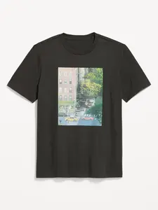 Old Navy Men's Soft-Washed Crew-Neck Graphic T-Shirt
