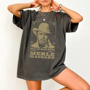 Outlaw Country Legend Shirt Merle Haggard Edition Tee unisex short sleeve tee