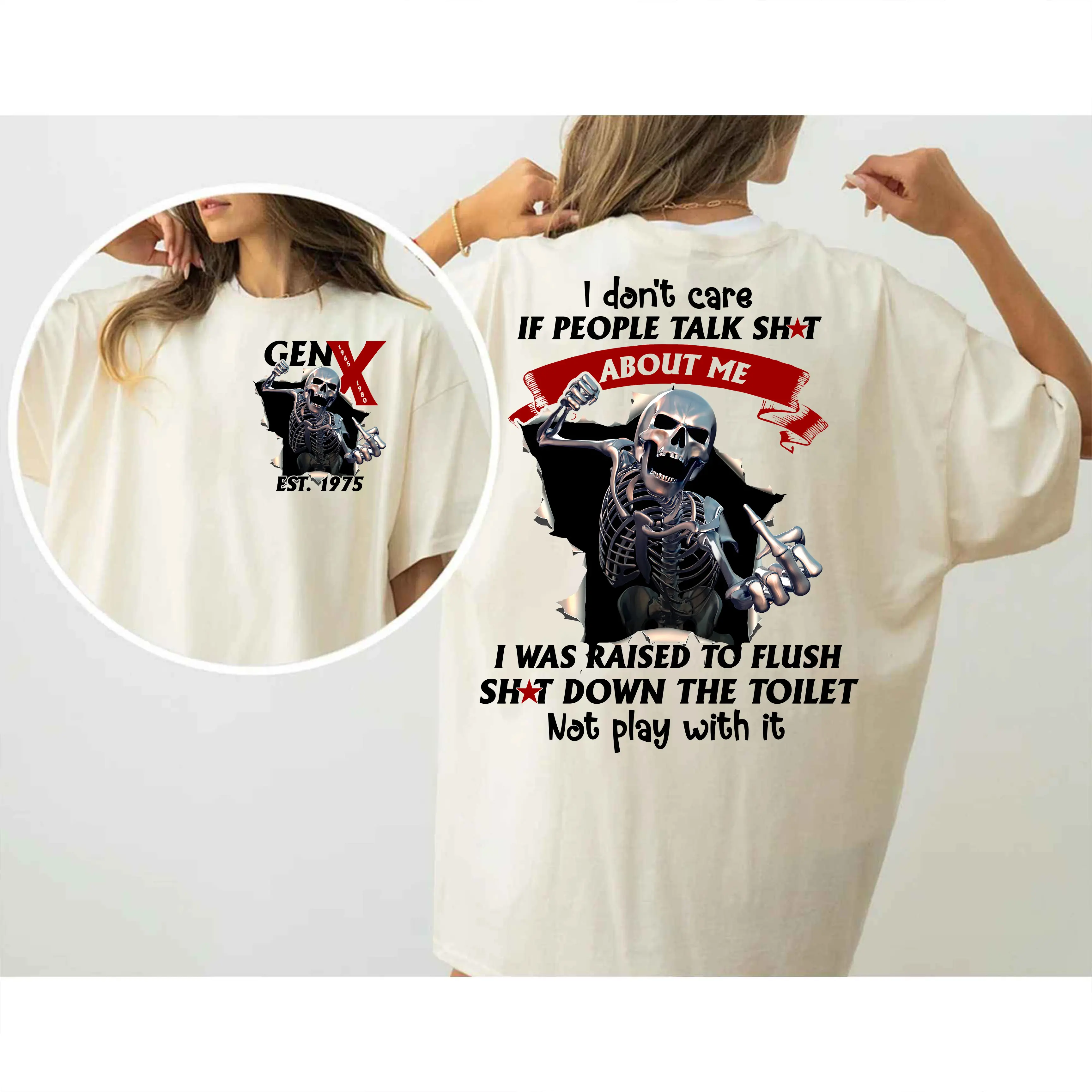 I Don't Care If People Talk Shat T-Shirt