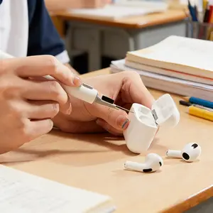 AirPods & Earphones Cleaner Tool 3-in-1 Design for Precision Cleaning #EarphoneCare #WirelessCleaner with Efficient Cleaning Features