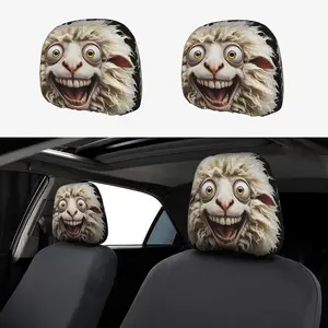 Fashionable Durable Car Seat Covers, Printed Premium Headrest Cover, Easy Installation Car and Truck Seat Protector, Elegant Car Accessories, Car Seat Protectors