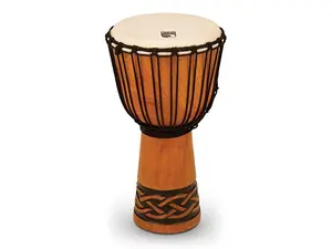 Toca TODJ-10CK 10 in. Origins Wood Djembe with Celtic Knot, 10 lbs, Hand-Selected Wood, Braided Nylon, Goatskin Head, Grooved and Rough-Surfaced Interior