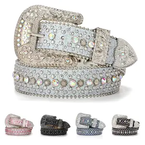 BELTROAD Fashion Rhinestone Belt Bling Leather Belt Western Cowboy Cowgirl Belts for Men Women BELTROAD Fashion Rhinestone Belt Bling Leather Belt Western Cowboy Cowgirl Belts for Men Women