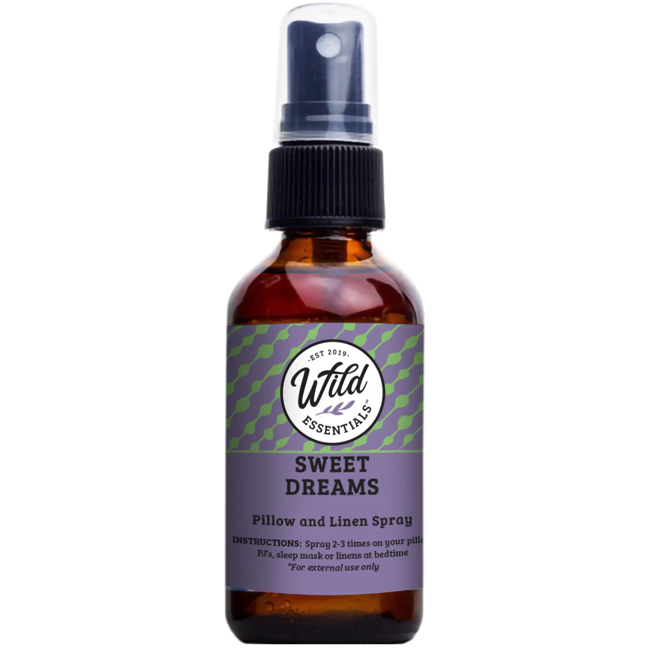 Wild Essentials - Sweet Dreams - Essential Oil spray made in The USA with organic witch hazel and pure essential oils, Air Freshener, Pillow spray