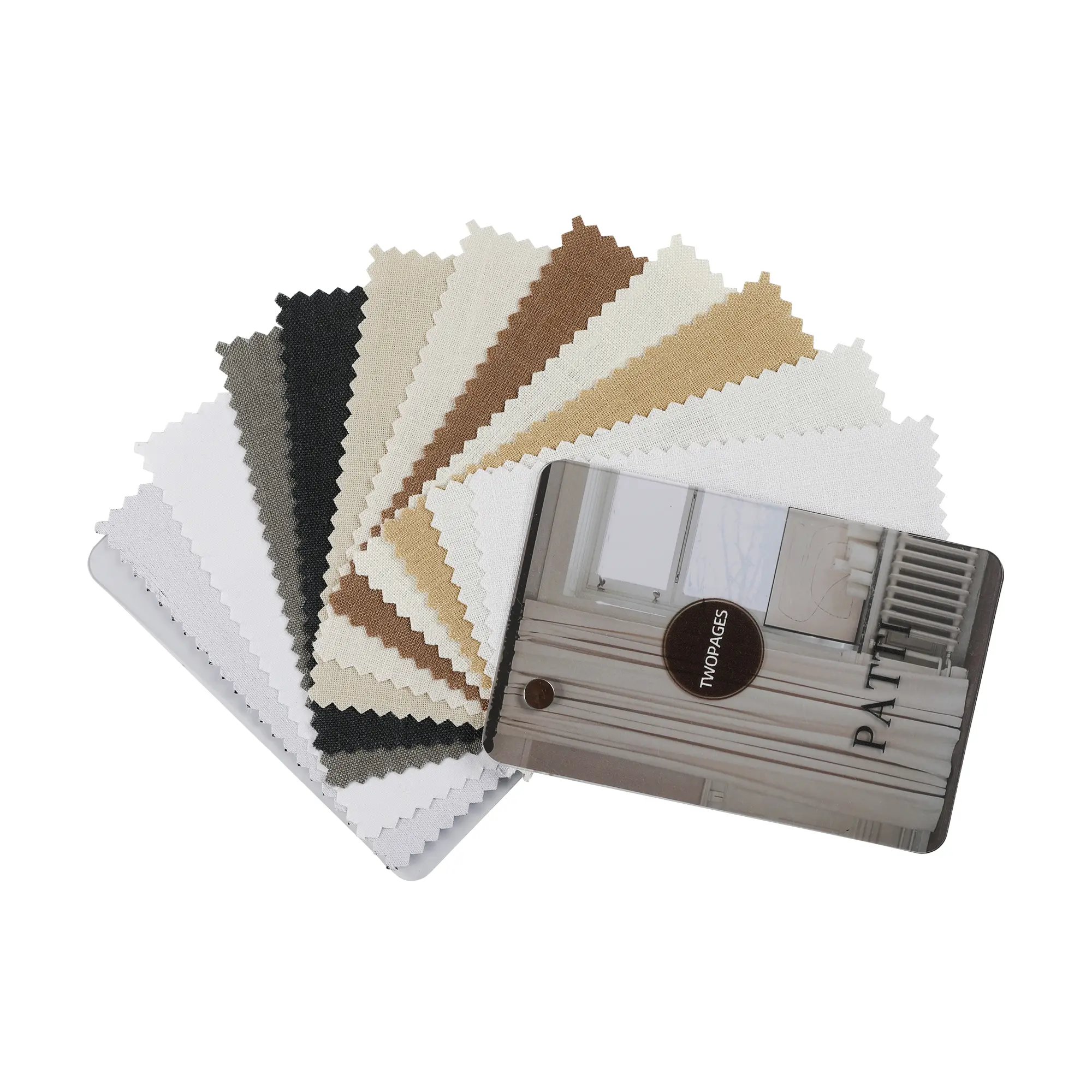 TWOPAGES Patti Flax Linen Curtain Fabric Sample Booklet - 100% Sustainable, Soft, Durable, Breathable 248 gsm Heavyweight Solid Color Options for Indoor-Outdoor Use