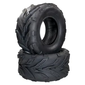 2 Pack All-Terrain Tires 22X10.00-10 ATV Tires, 10 Rim ATV/UTV Tires, 4PR Mud Trail Tires Tubeless, Black