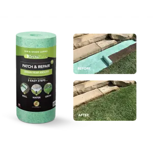Growtrax Biodegradable Grass Seed - 50 SQFT Bermuda Rye - Grass Seed and Fertilizer for Lawns, Dog Patches & Shade - Just Water & Grow - No Fake or Artificial Grass Garden